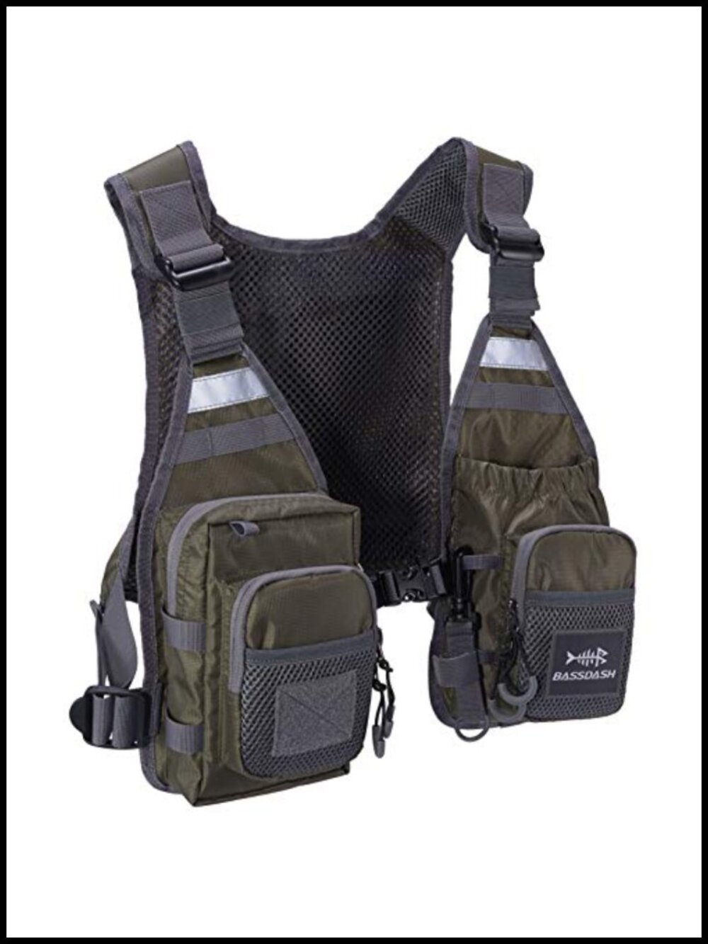 Ultralight Fly Fishing Vest Chest Pack 10-Pocket Adjustable Unisex